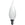 Sylvania 40779 LED B10 - 4.5W - 40W Equal - E12 Base - 2700K - 90+ CRI - Bent Tip - 12ct